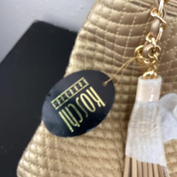 NWT Koschi Gold Shoulder Bag in Gold - Picture 3 of 7